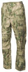 Pantaloni Militari BDU US HDT-camo FG MFH - Rip Stop, Talie Ajustabilă