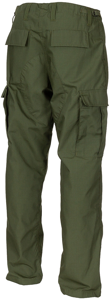Pantaloni Militari BDU US Oliv MFH - Ripstop, 6 Buzunare