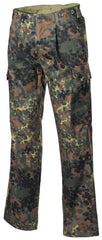Pantaloni Militari BW Feldhose Flecktarn MFH - Specificații Germane, Buzunare Cargo
