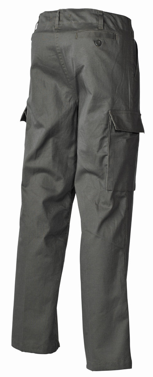 Pantaloni Moleskin Oliv MFH - Standard BW, Închidere Nasturi