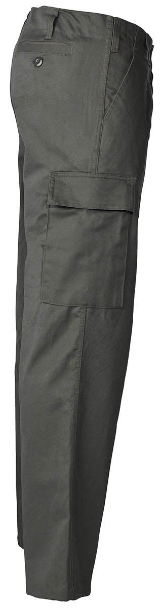Pantaloni Moleskin Oliv MFH - Standard BW, Închidere Nasturi