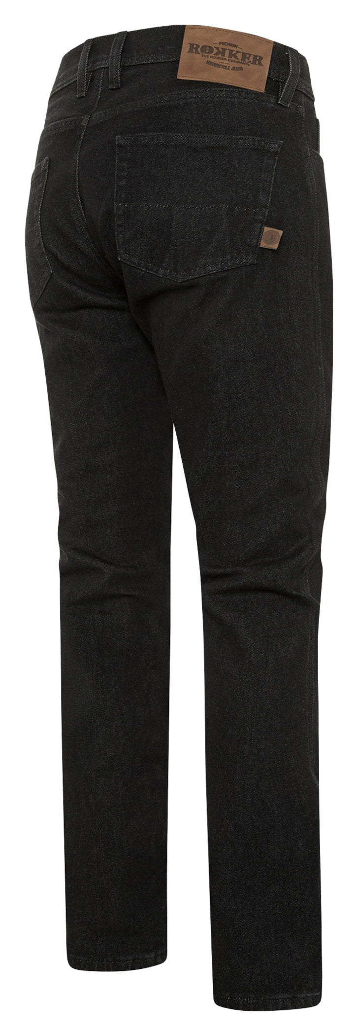 Pantaloni Moto Blugi Hunter Black Rokker - Protecție AA, Straight Fit