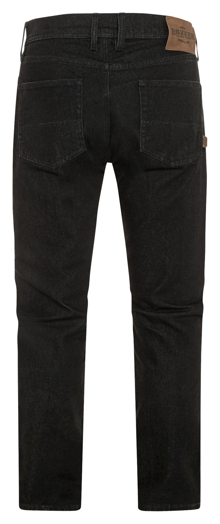 Pantaloni Moto Blugi Hunter Black Rokker - Protecție AA, Straight Fit