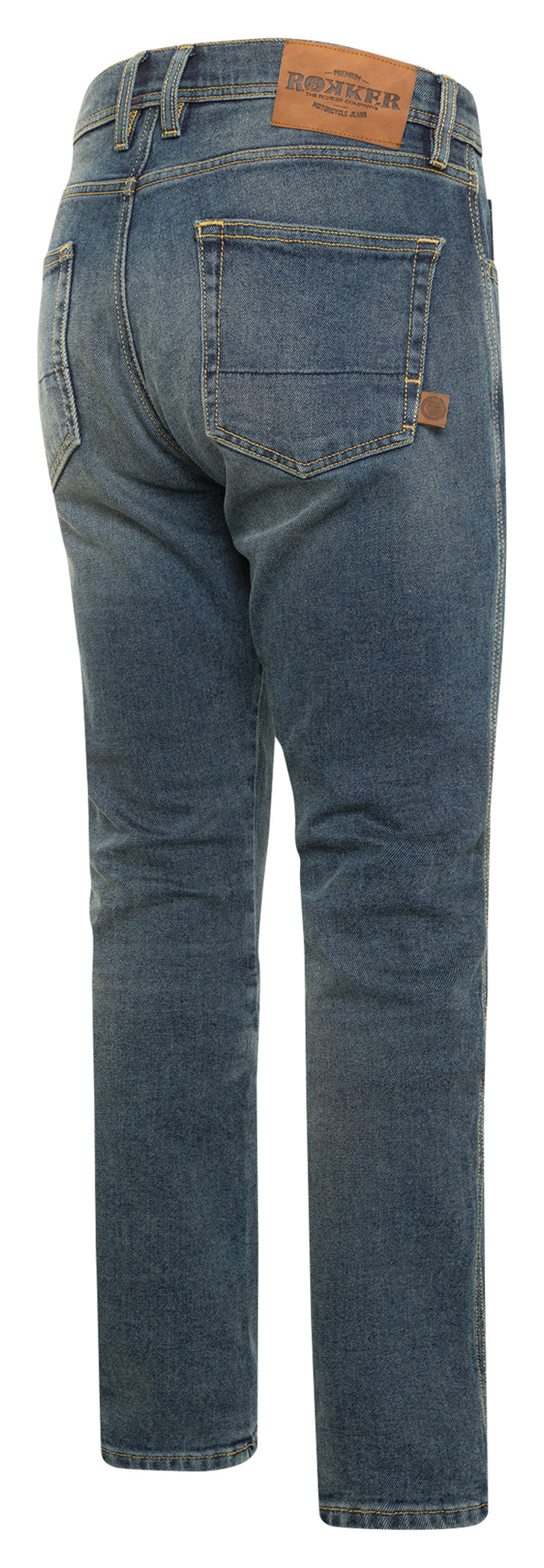Pantaloni Moto Blugi Hunter Blue Rokker - Protecție AA, Confort