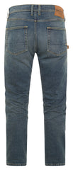Pantaloni Moto Blugi Hunter Blue Rokker - Protecție AA, Confort
