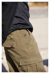 Pantaloni Moto Cargo Nate Olive Riding Culture - Protecție AA