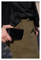 Pantaloni Moto Cargo Nate Olive Riding Culture - Protecție AA