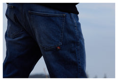 Pantaloni Moto Dave Blue - Protecție AAA, Denim Stretch