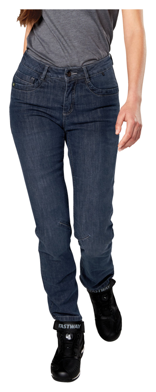 Pantaloni Moto Denim Femei 211 Fastway - Protecție Kevlar, Regular Fit
