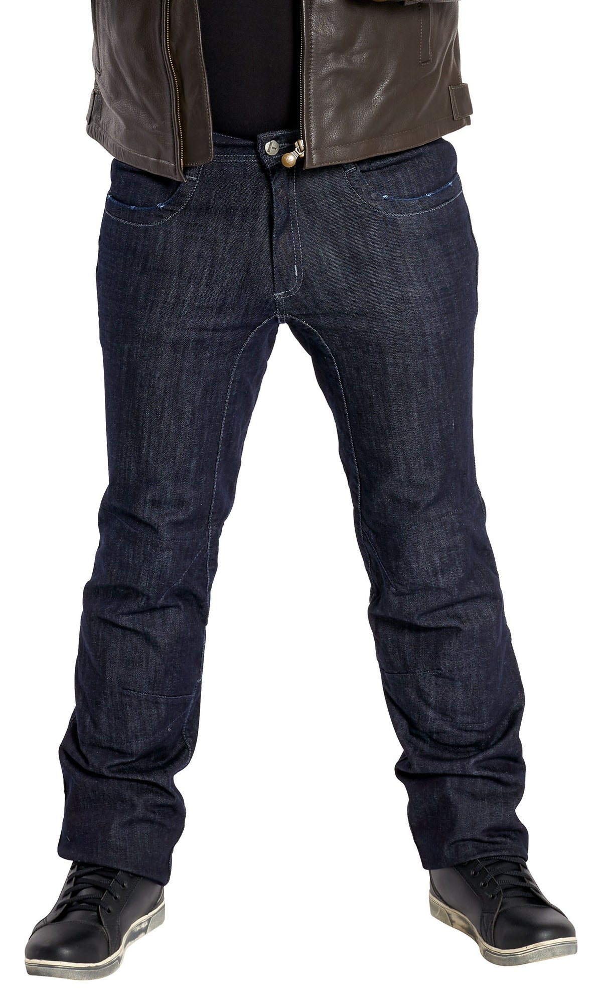 Pantaloni Moto Denim II Highway 1 - Protecție Aramidă, Stil Destroyed