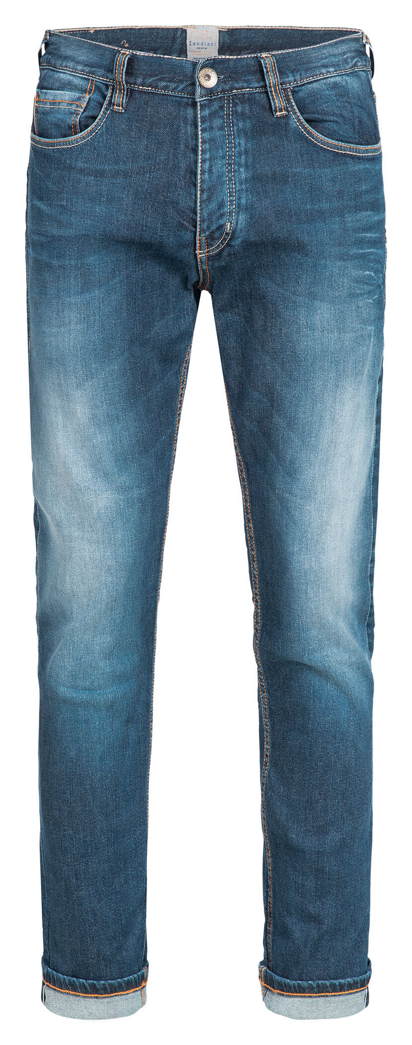 Pantaloni Moto Denim Iron Selvage 2020 Louis - Slim-Fit, Protecții Genunchi
