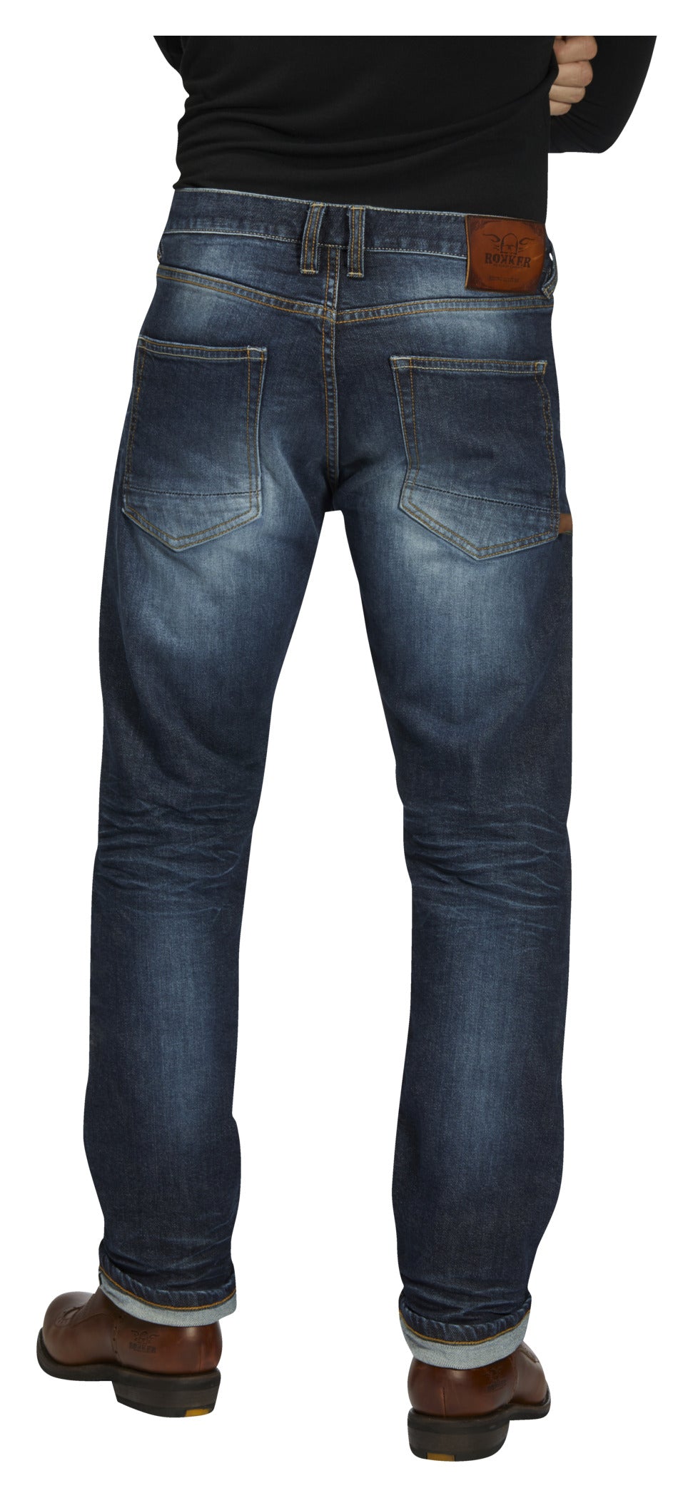 Pantaloni Moto Denim Iron Selvage 2020 Louis - Slim-Fit, Protecții Genunchi