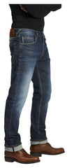Pantaloni Moto Denim Iron Selvage 2020 Louis - Slim-Fit, Protecții Genunchi