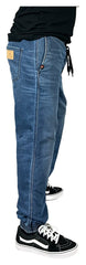 Pantaloni Moto Denim Jogger Jeremy Blue Riding Culture - Protecție AA