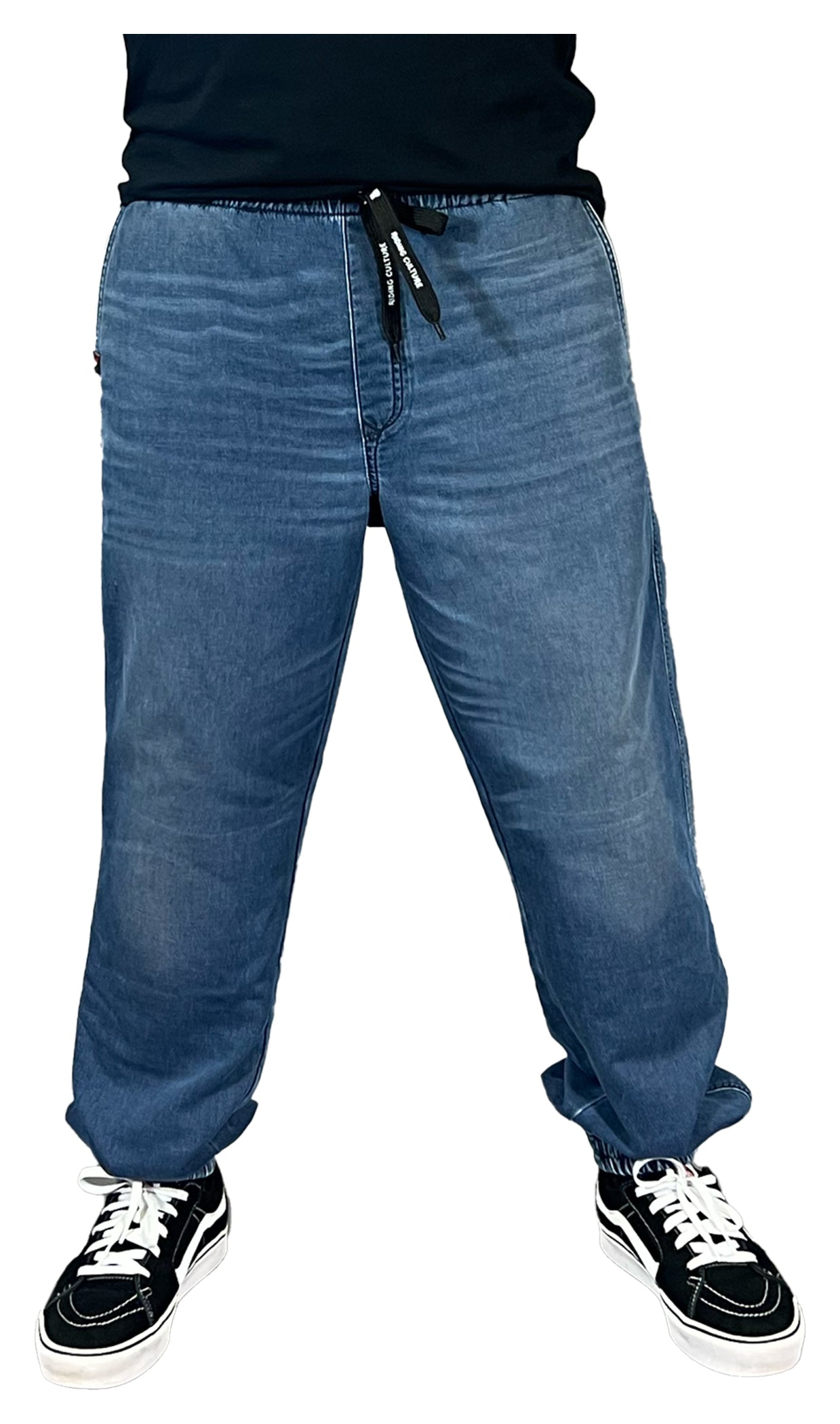 Pantaloni Moto Denim Jogger Jeremy Blue Riding Culture - Protecție AA