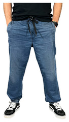 Pantaloni Moto Denim Jogger Jeremy Blue Riding Culture - Protecție AA