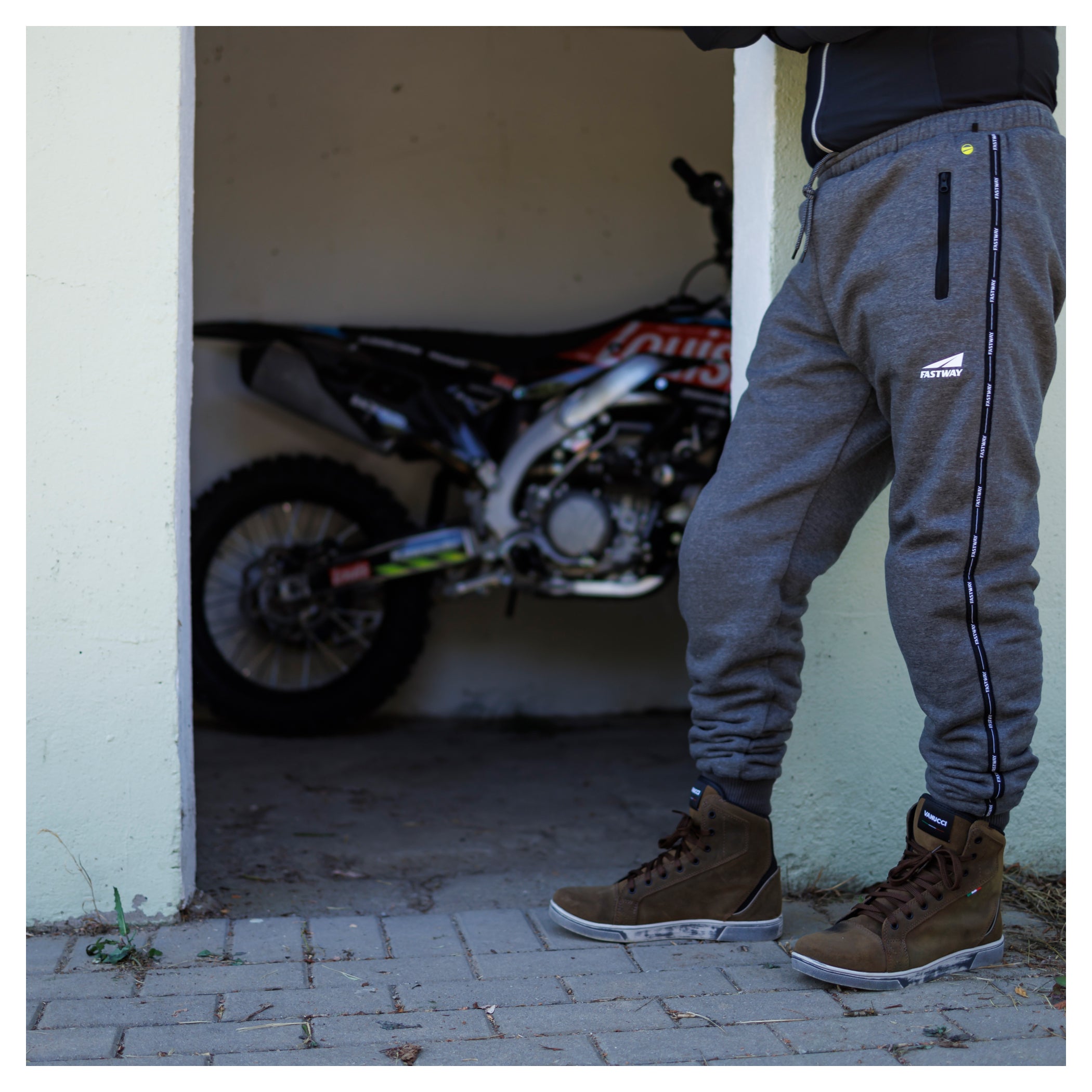 Pantaloni Moto Fastway T-2209 Bărbați - Stil Jogger, Protecție Clasa A