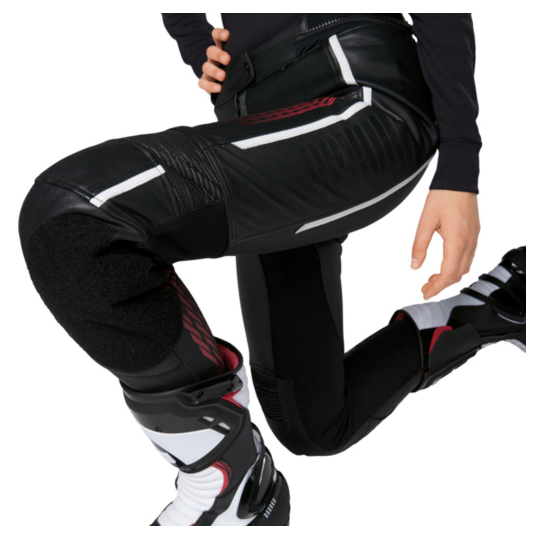 Pantaloni Moto Femei C-20.03 Rekurv - Piele Bivol, Protecții AA