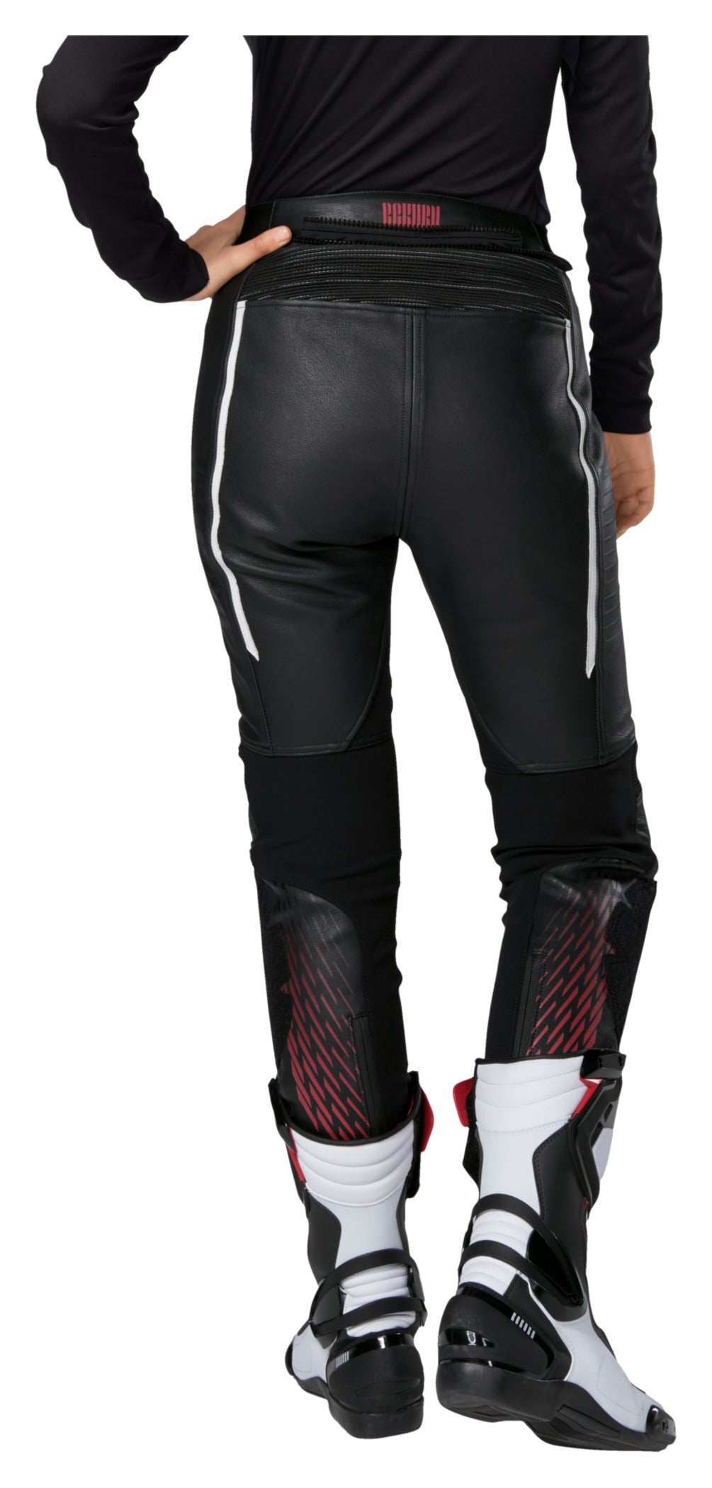 Pantaloni Moto Femei C-20.03 Rekurv - Piele Bivol, Protecții AA
