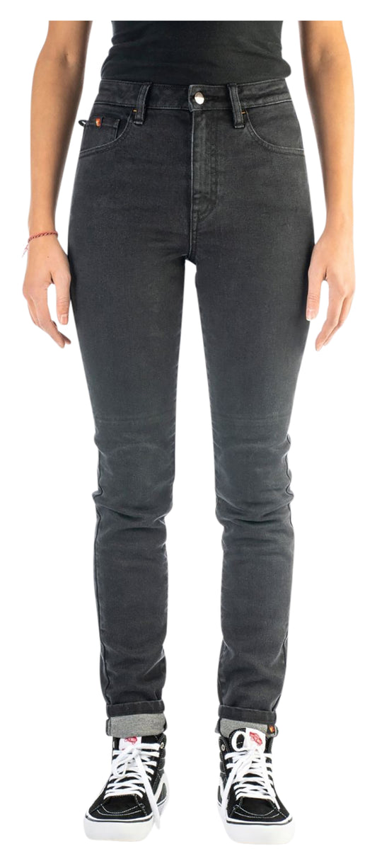 Pantaloni Moto Femei High Waist Riding Culture - Protecție AA, Stil Skinny-Fit