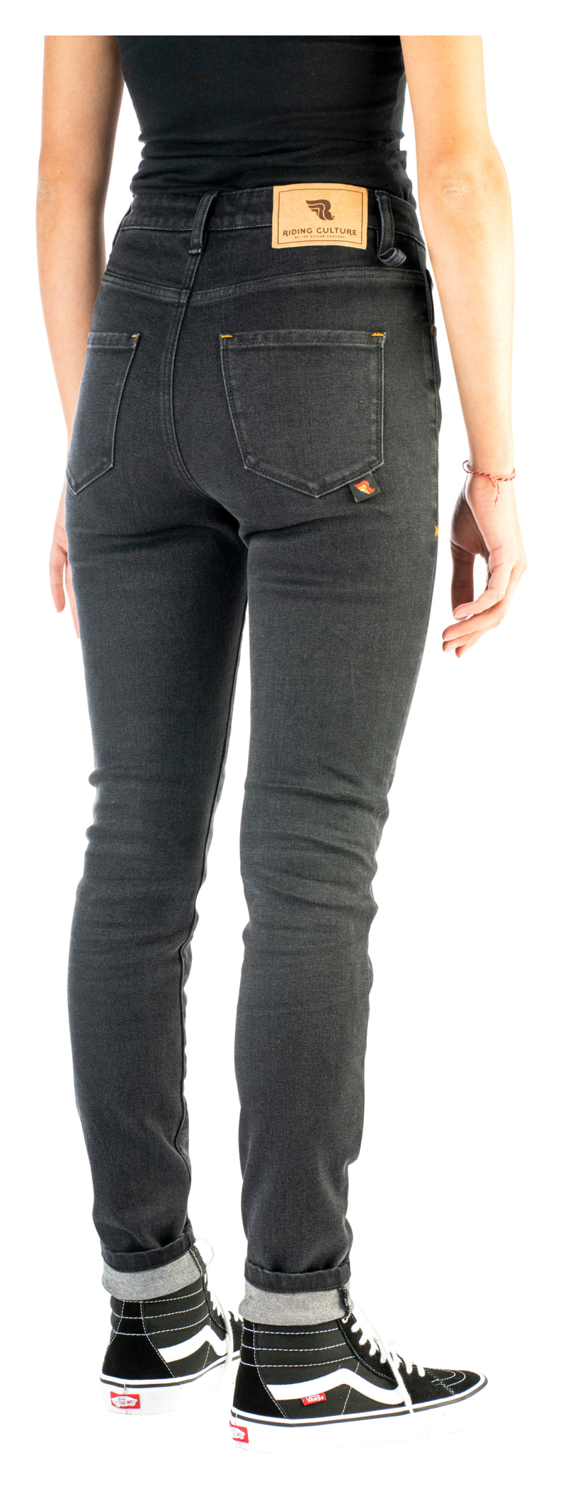 Pantaloni Moto Femei High Waist Riding Culture - Protecție AA, Stil Skinny-Fit