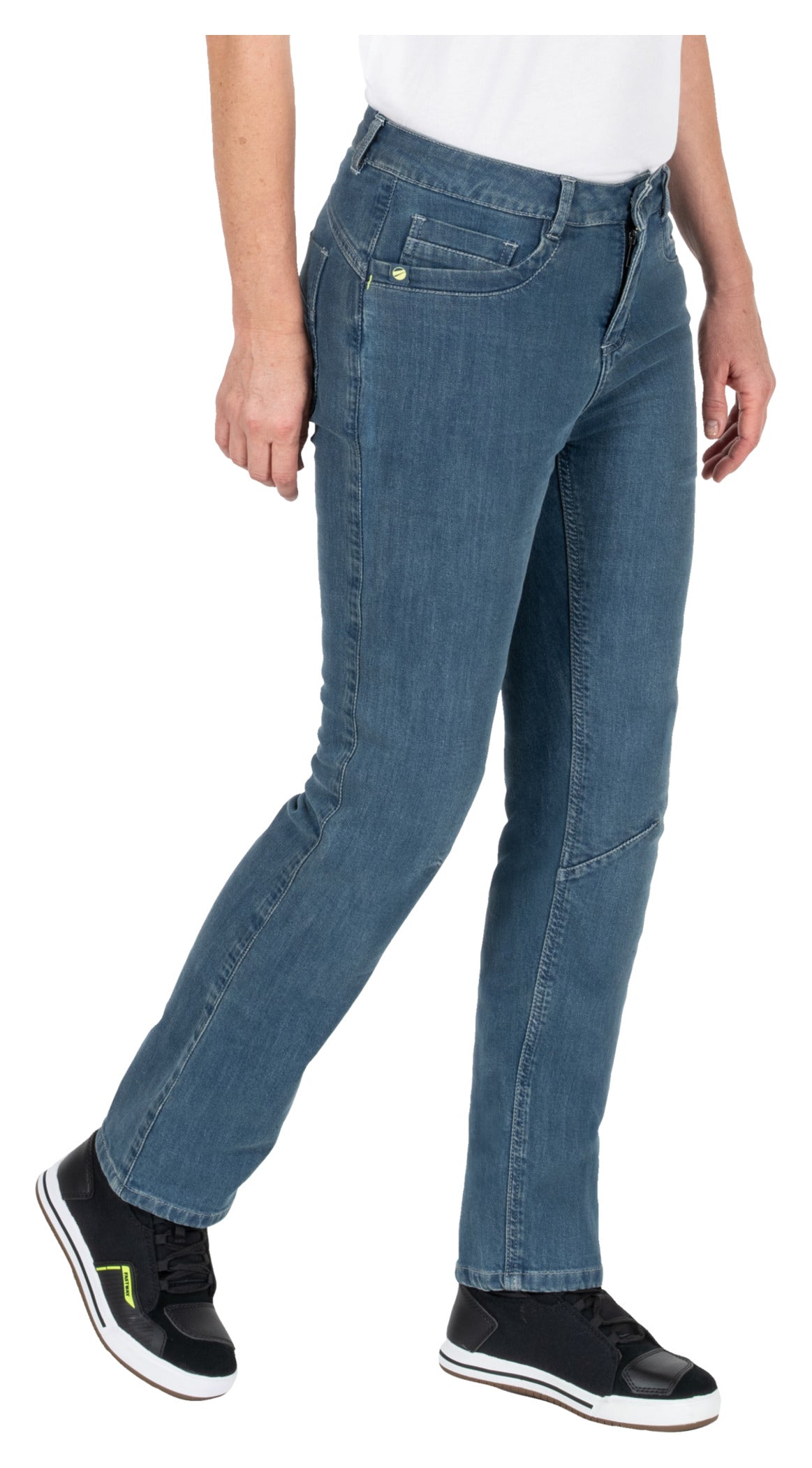 Pantaloni Moto Femei T-2504 Louis - Protecție Knie, Stil Jeans