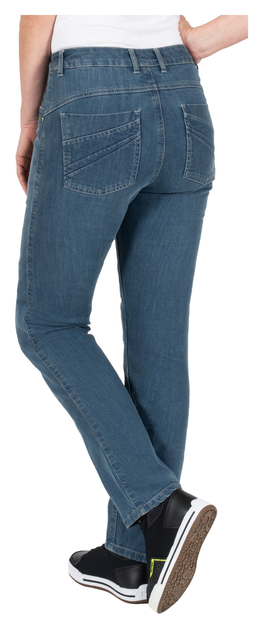 Pantaloni Moto Femei T-2504 Louis - Protecție Knie, Stil Jeans