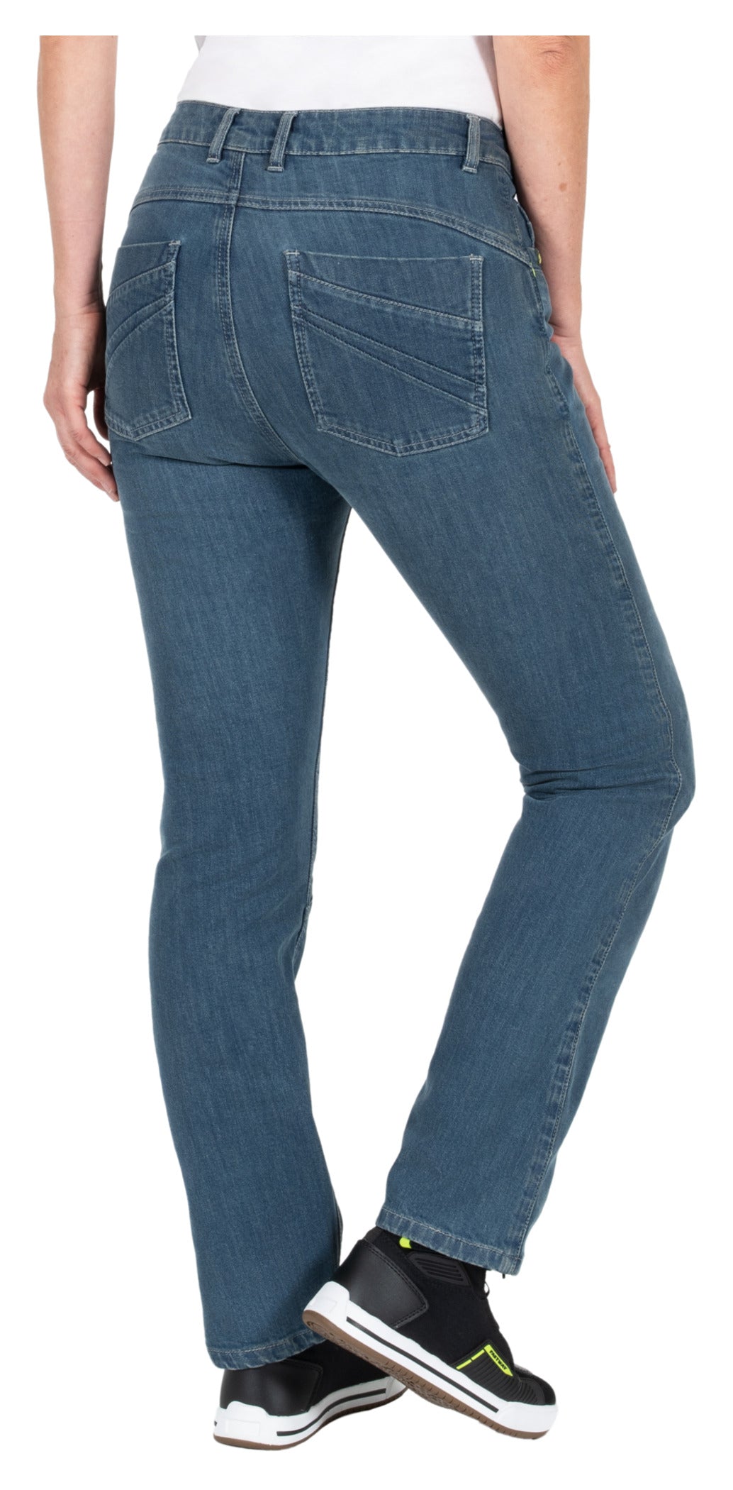 Pantaloni Moto Femei T-2504 Louis - Protecție Knie, Stil Jeans