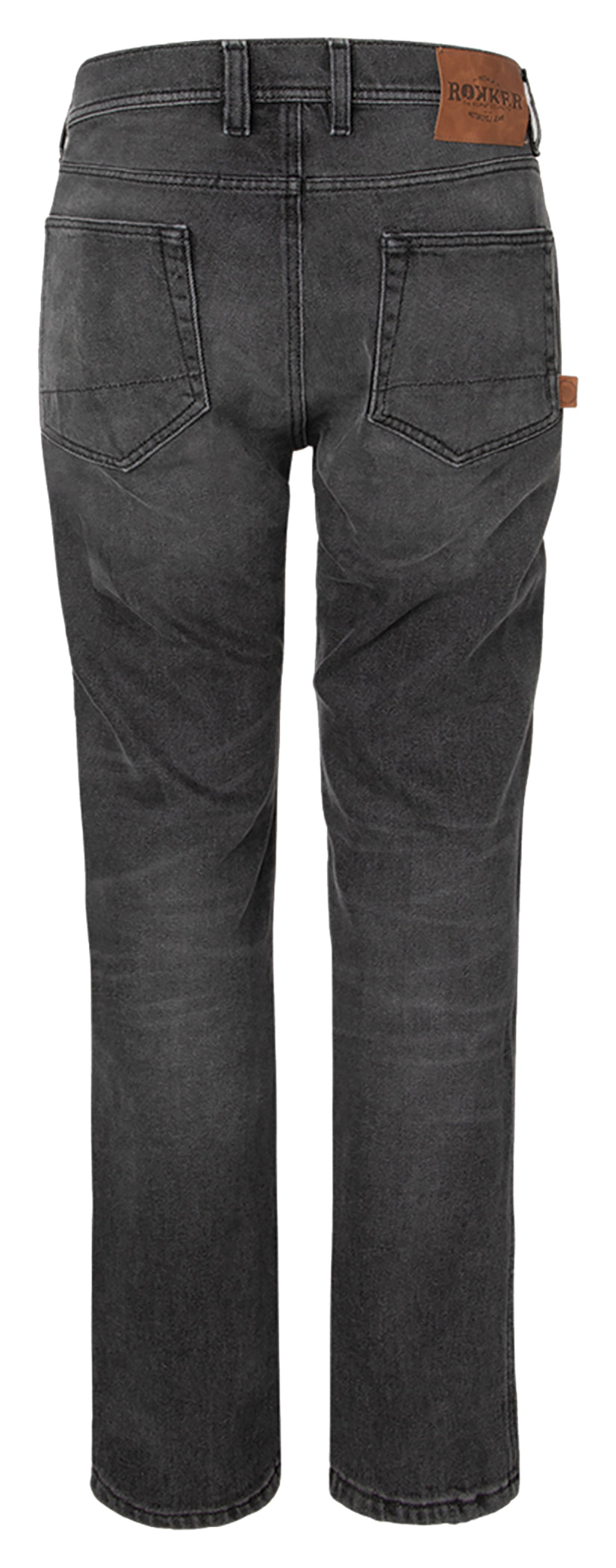 Pantaloni Moto Hunter Grey Rokker - Denim Stretch, Protecții Incluse