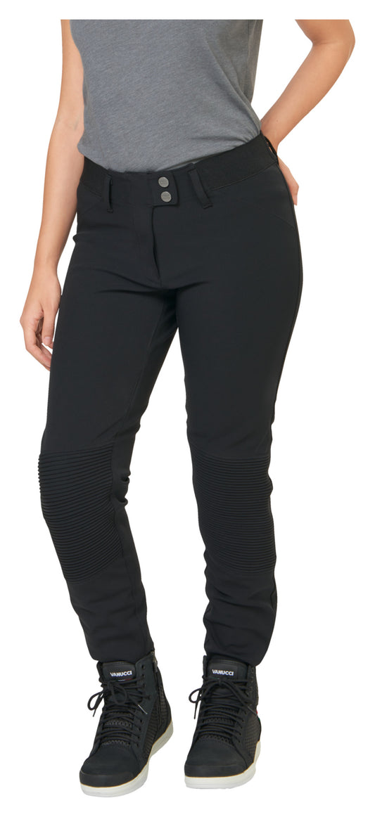 Pantaloni Moto Leggings VUT-5 Vanucci Damă - Negru, Clasa A