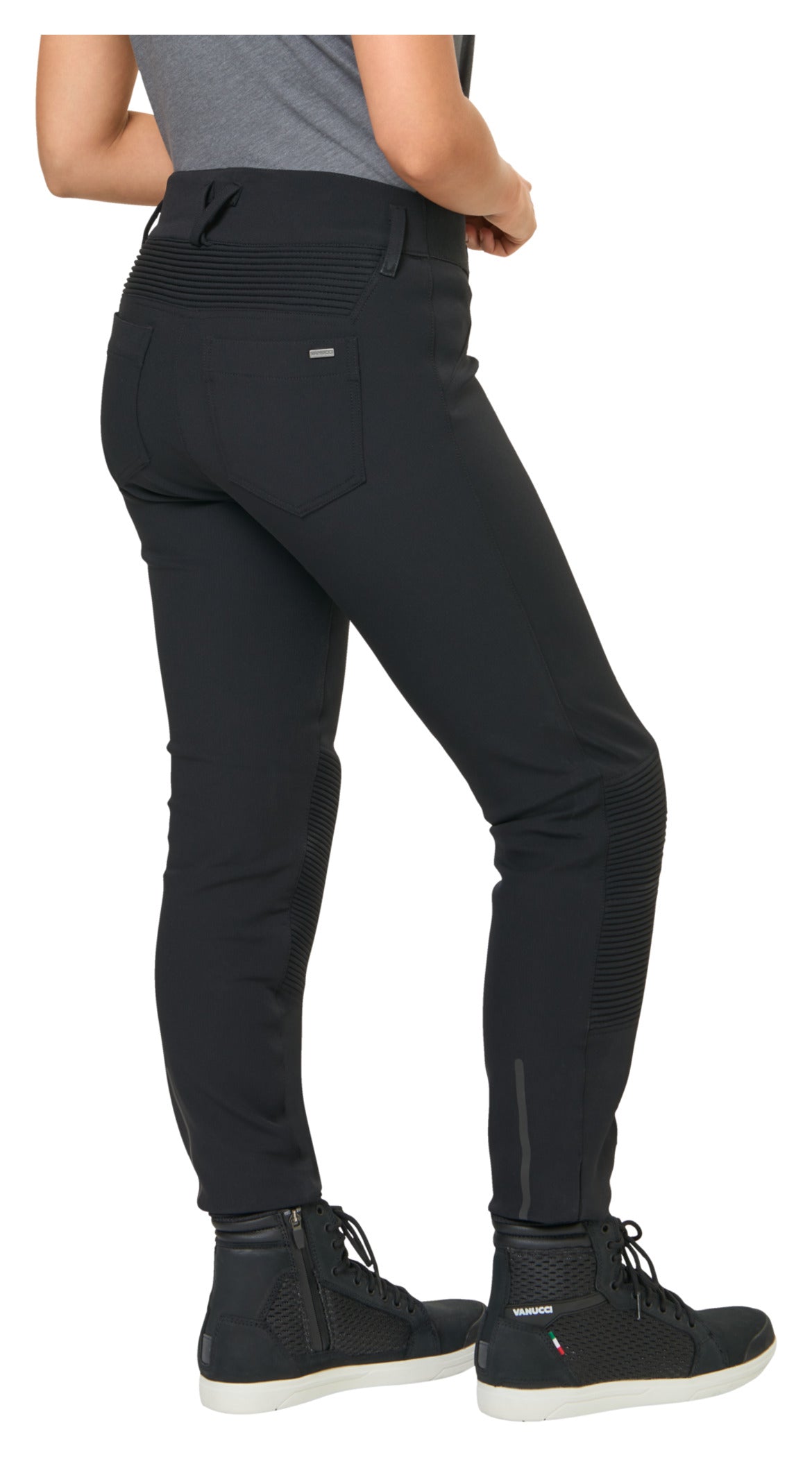 Pantaloni Moto Leggings VUT-5 Vanucci Damă - Negru, Clasa A