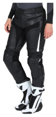 Pantaloni Moto Piele Cento Büse Damă - Protecție SAS-TEC Nivel 2