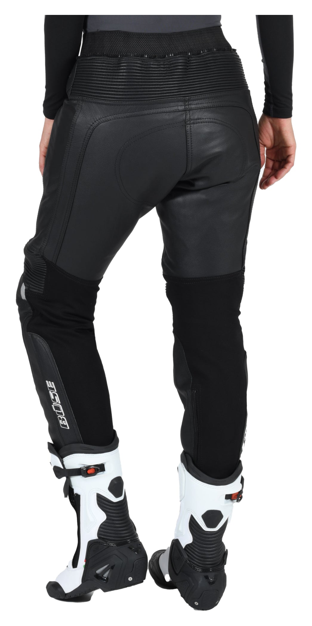 Pantaloni Moto Piele Cento Büse Damă - Protecție SAS-TEC Nivel 2