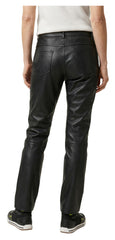 Pantaloni Moto Piele Damă Fastway T-2508 - Stil Clasic, Protecție Clasa A