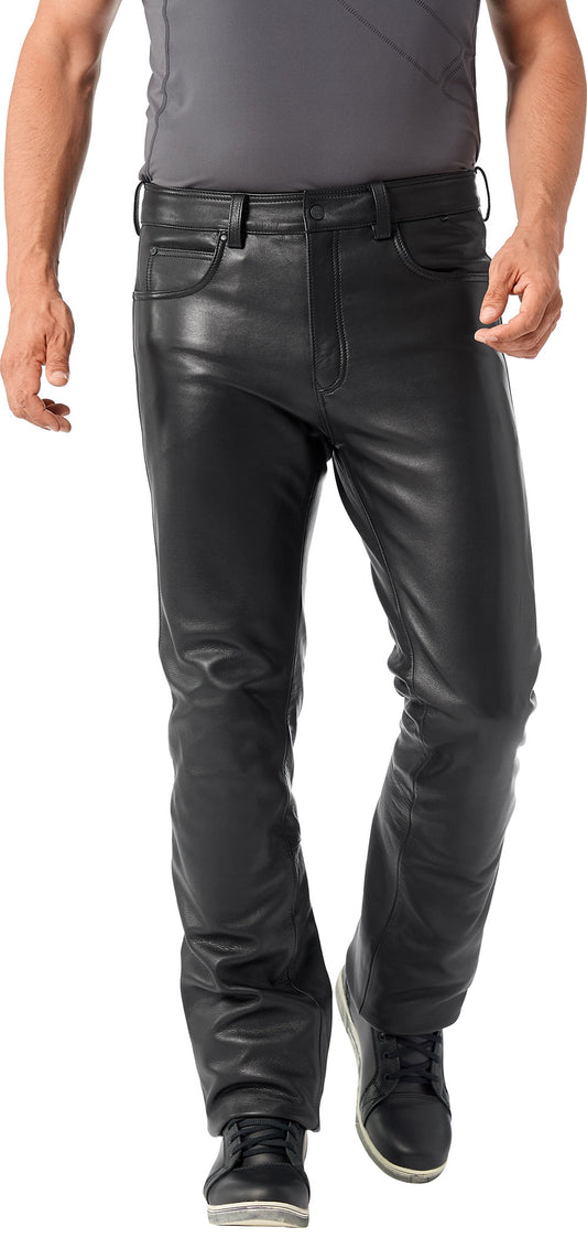 Pantaloni Moto Piele Detlev Louis 5-Pocket - Protecție Clasa A