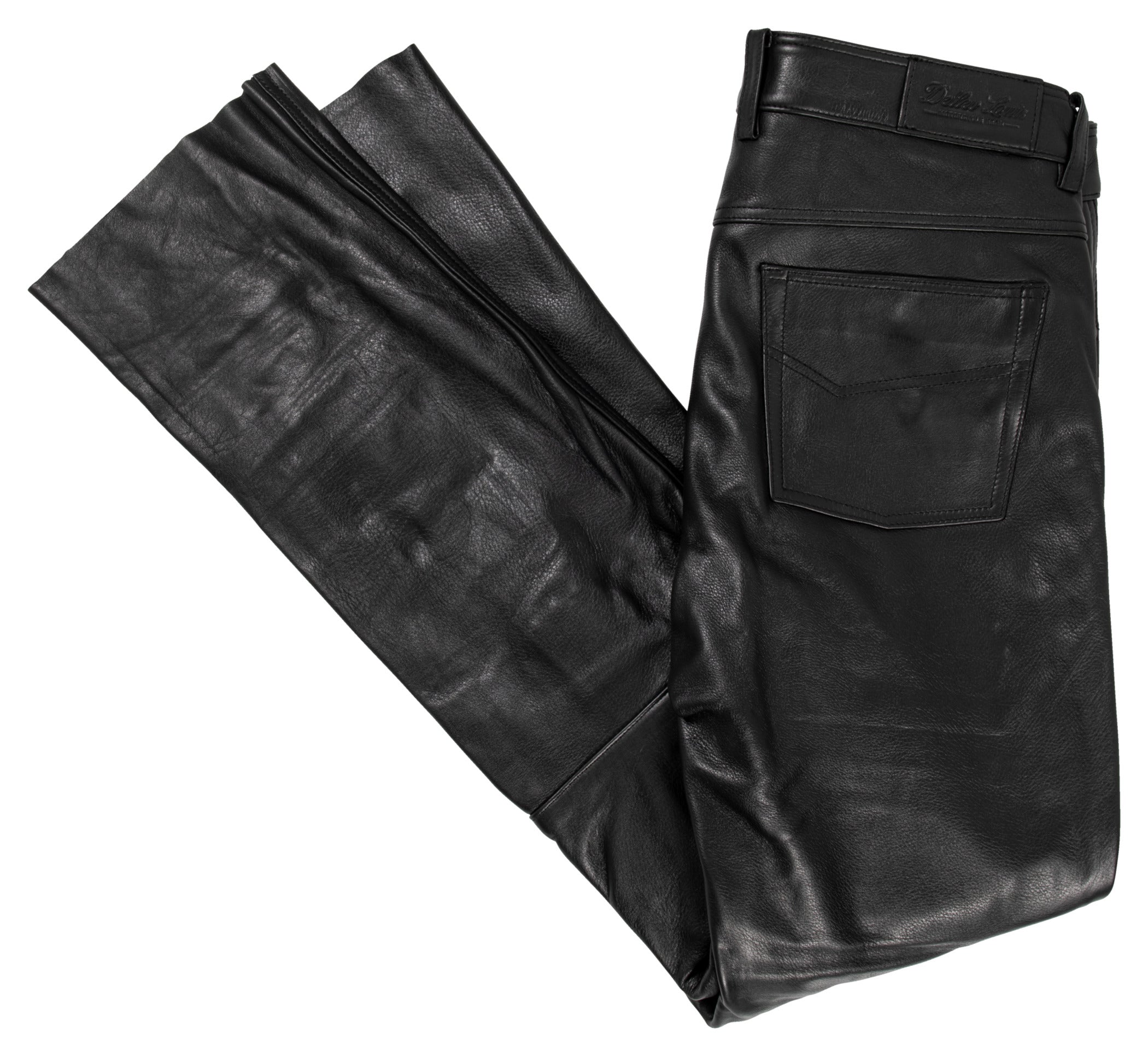 Pantaloni Moto Piele Detlev Louis 5-Pocket - Protecție Clasa A