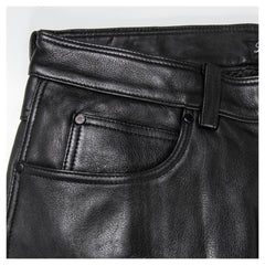 Pantaloni Moto Piele Detlev Louis 5-Pocket - Protecție Clasa A