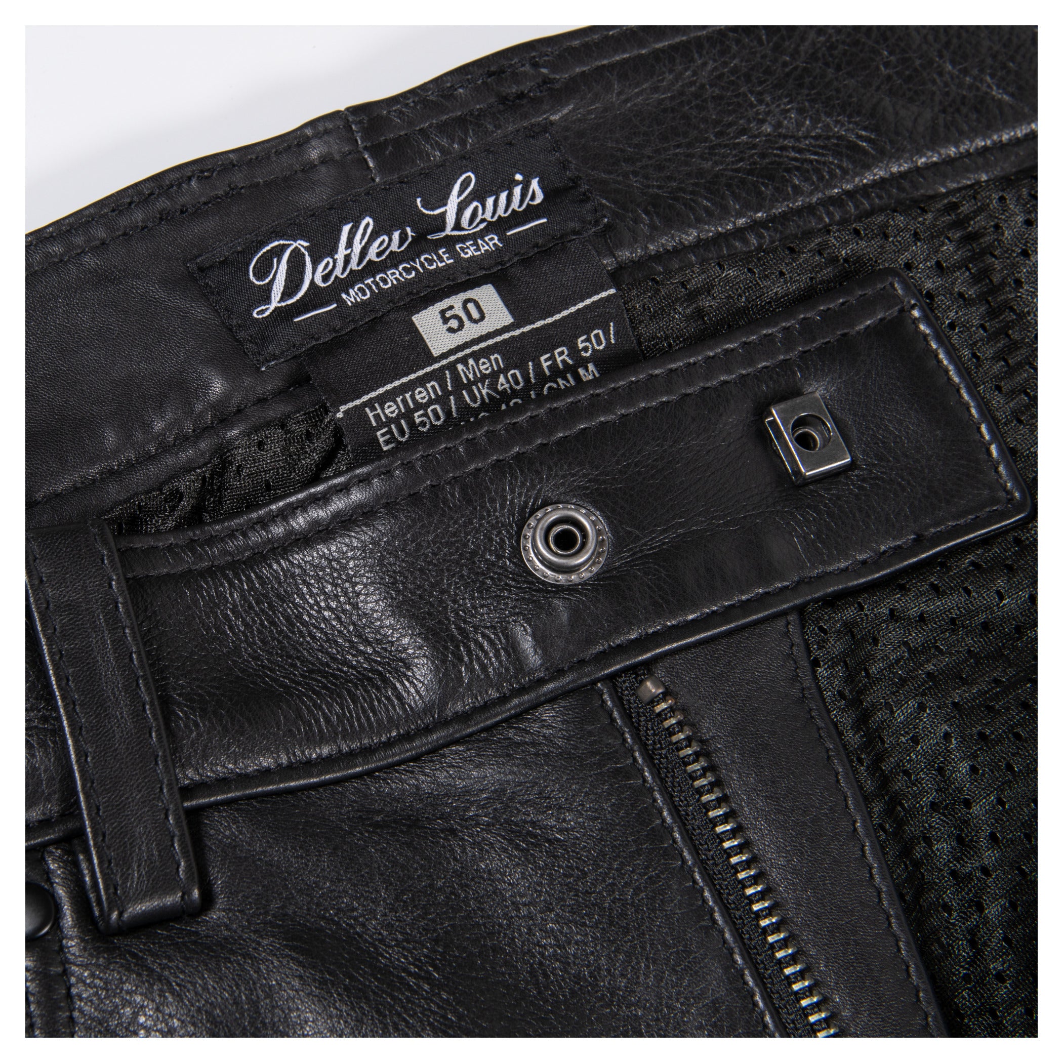 Pantaloni Moto Piele Detlev Louis 5-Pocket - Protecție Clasa A
