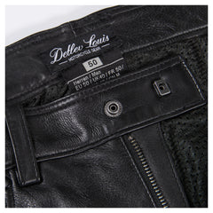 Pantaloni Moto Piele Detlev Louis 5-Pocket - Protecție Clasa A