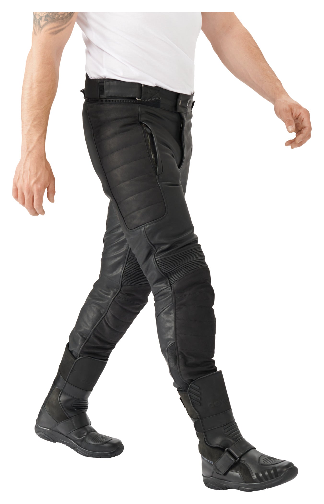 Pantaloni Moto Piele DL-PM-5 Louis - Protecție Clasa A, Confort