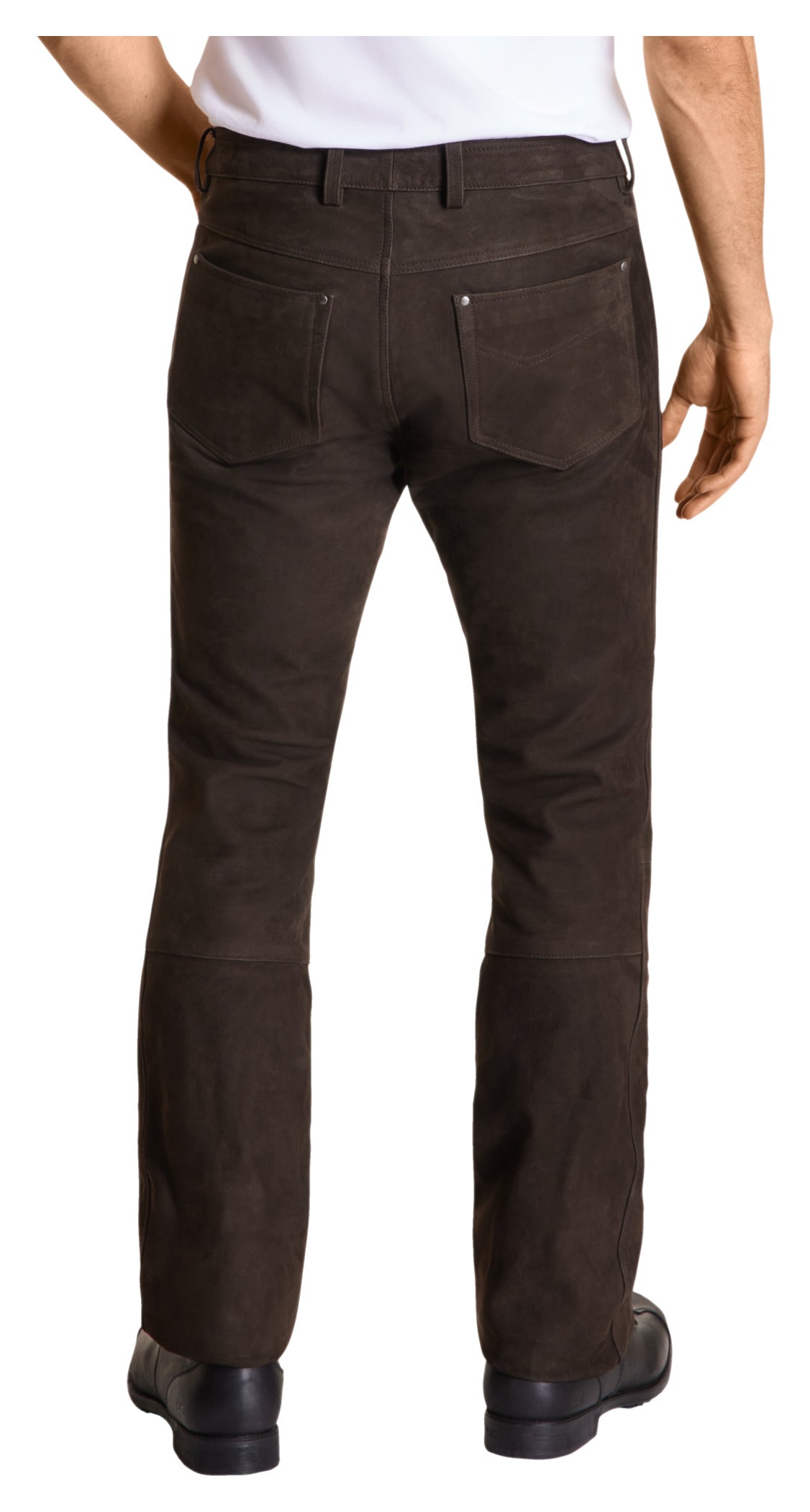 Pantaloni Moto Piele DL-PM-7 Detlev Louis - Buffalo Nubuck, 5-Buzunare