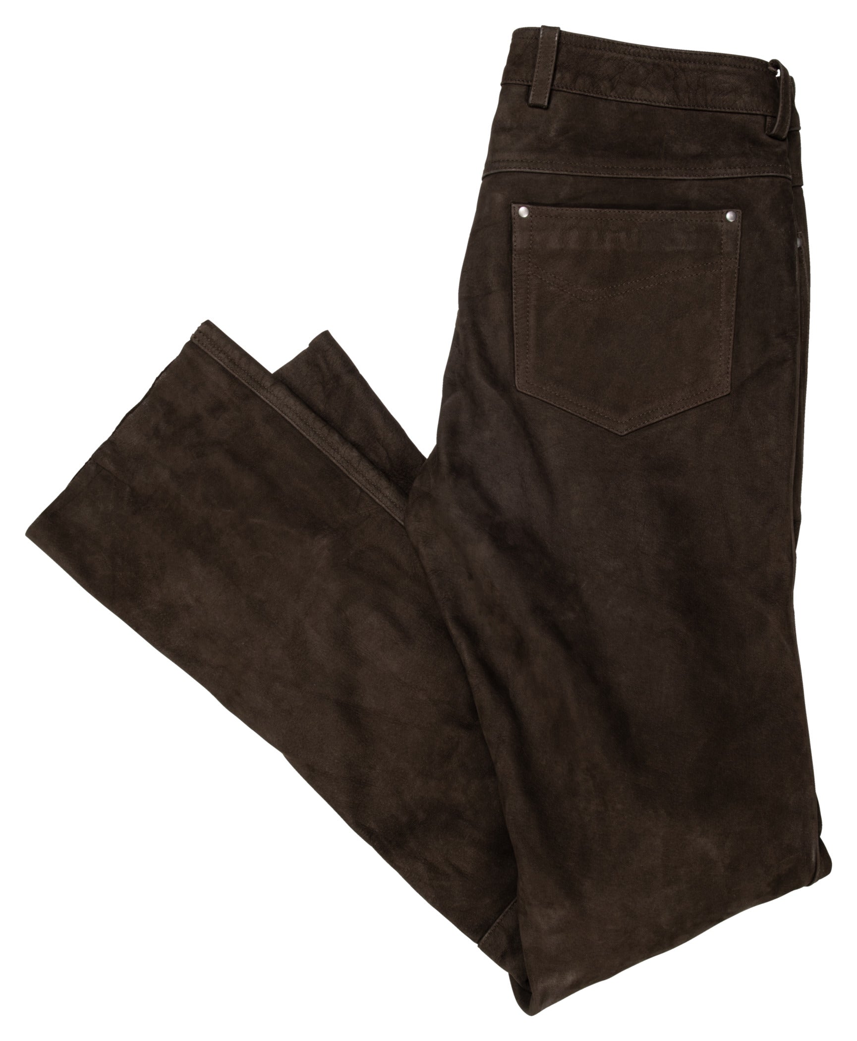 Pantaloni Moto Piele DL-PM-7 Detlev Louis - Buffalo Nubuck, 5-Buzunare