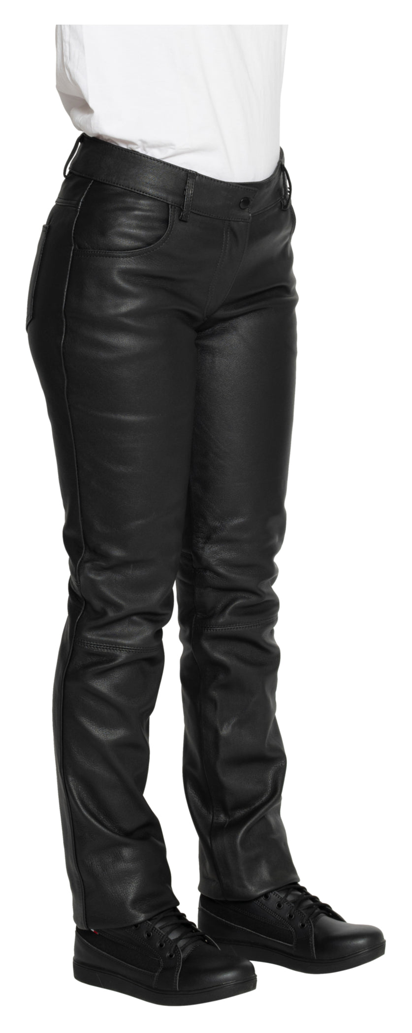 Pantaloni Moto Piele Fastway City Women - Clasa B, 5-Buzunare
