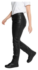 Pantaloni Moto Piele Fastway City Women - Clasa B, 5-Buzunare