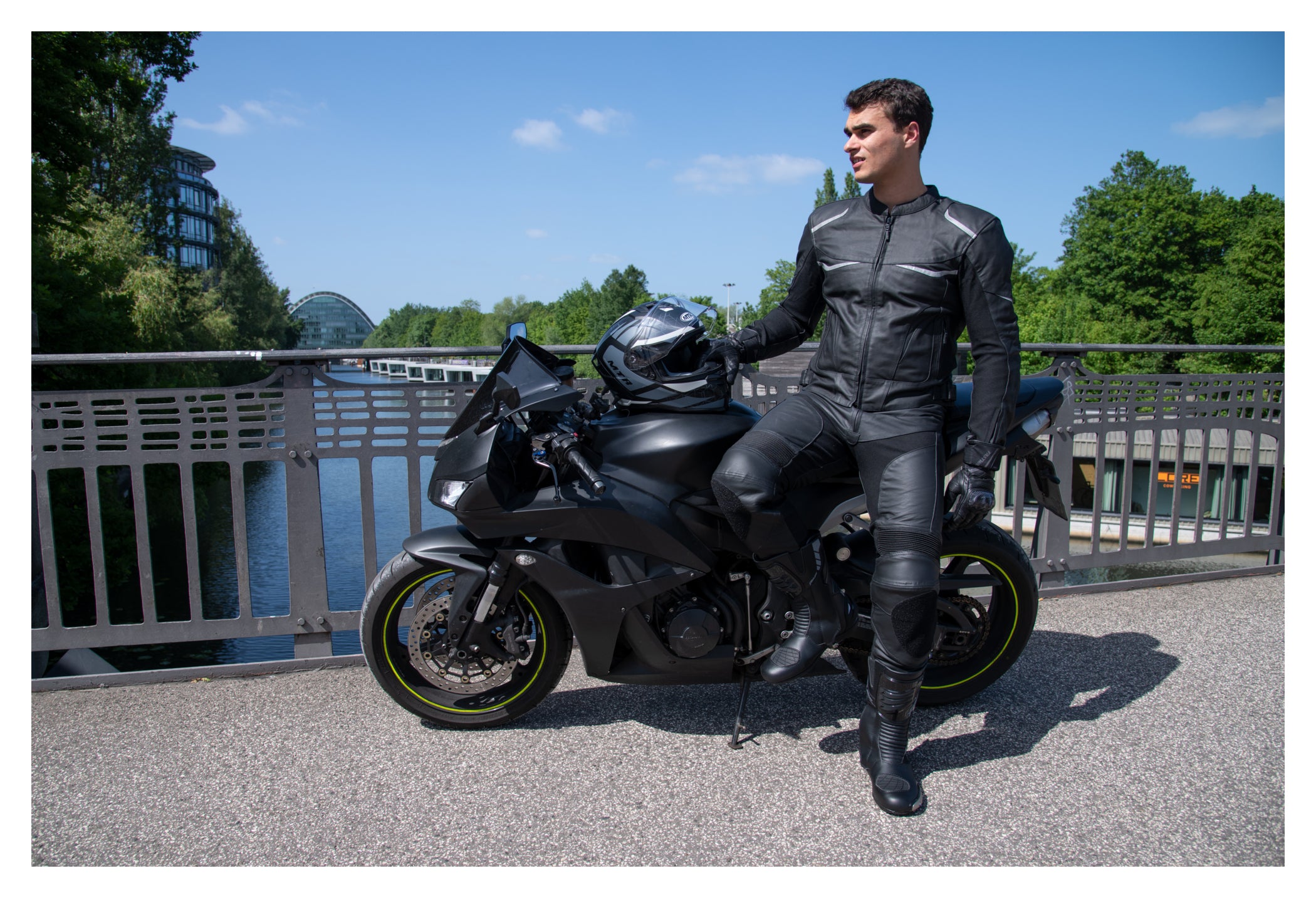 Pantaloni Moto Piele Fastway Sport Men 191 - Confort & Protecție