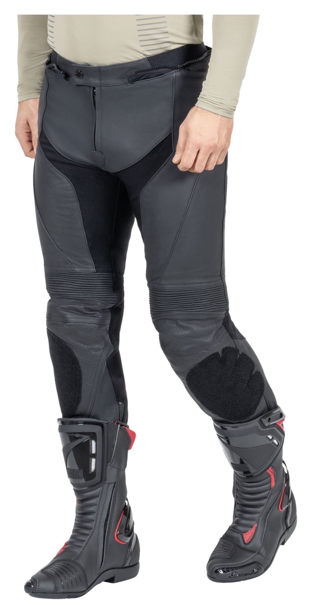 Pantaloni Moto Piele Rekurv C-10.01 - Sportivi și Protejați