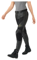 Pantaloni Moto Piele Rekurv C-20.01 Damă - Sportivi și Protejați