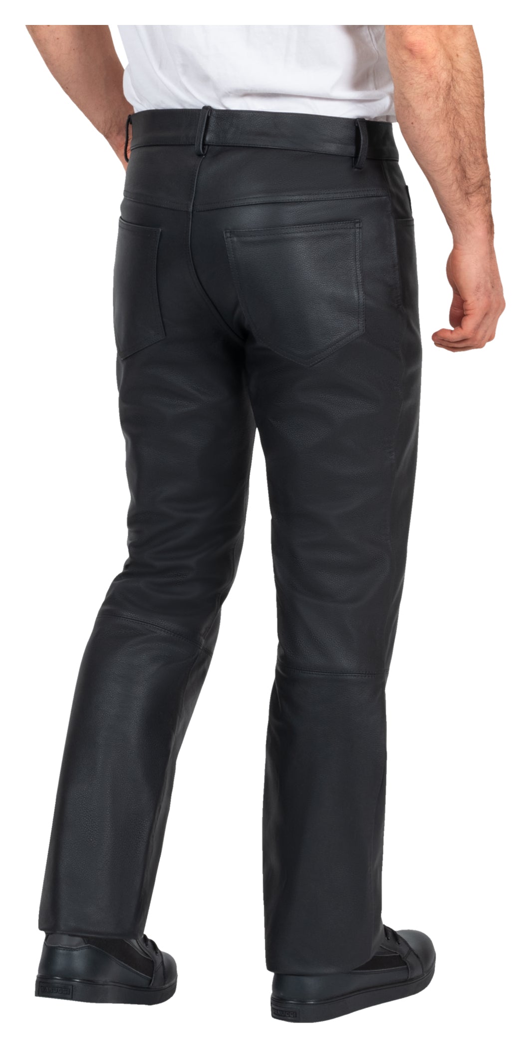 Pantaloni Moto Piele Rider Louis - Protecție Clasa A, Croială Regular