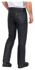 Pantaloni Moto Piele Rider Louis - Protecție Clasa A, Croială Regular