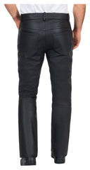 Pantaloni Moto Piele Rider Louis - Protecție Clasa A, Croială Regular